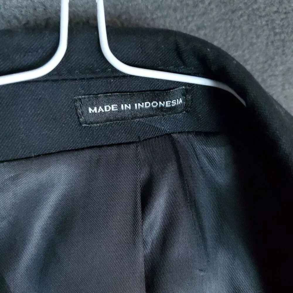 JOE Joseph Abboud Wool Black Dual Vent Blazer Sport Jacket 46R Wool - Picture 6 of 15